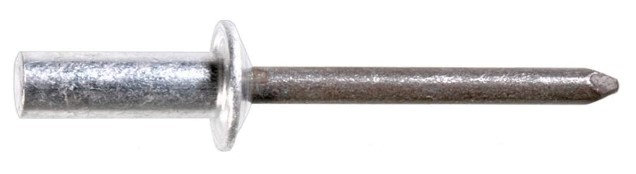 3/16" (0.187) (#11 DRILL)  0.126-0.250 GRIP ALUM / STEEL BLIND RIVET, CLOSED END