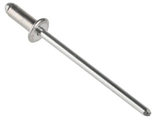 5/32" (#20 DRILL) 0.188-0.250 GRIP ALL STAINLESS BLIND RIVET, DOMED