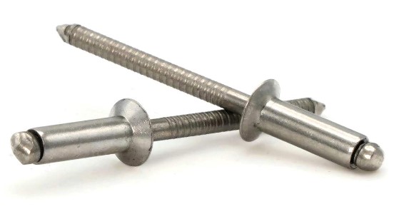 3/16" (#11 DRILL) .251-.375 GRIP ALL STAINLESS BLIND RIVET, CTSK (120 DEGREE)
