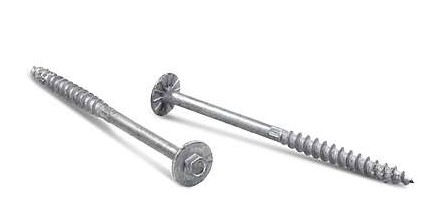 SIMPSON SDWH TIMBER-HEX SCREW 0.276 X 4" HDG 30/BX