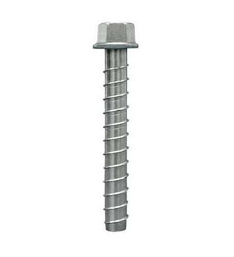 1/4" X 4" SIMPSON TITEN HD HEAVY DUTY SCREW ANCHOR ZINC PLATED - CRACKED/UNCRACKED