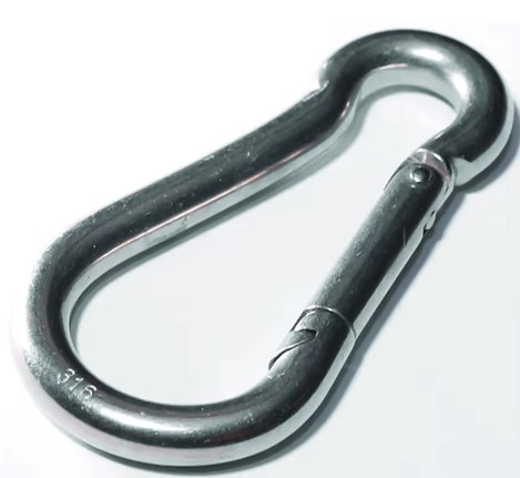 2450-3/8 SPRING HOOKS - PLATED FORMED STEEL X 4" OAL