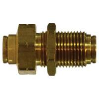 1/2 PUSH-IN BULKHEAD UNION, BRASS