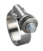 1-1/16&quot; - 2&quot; CLAMP DIAMETER, FLEX-GEAR 300/300 SS W/ STEEL ZP SCREW SPRING HOSE CLAMPS