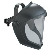 UVEX BIONIC FACE SHIELD - HARDCOAT. ANTI-FOG, ANTI-SCRATCH CLEAR/BLACK MATTE