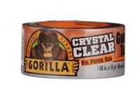 1.88&quot; X 27 FT CLEAR REPAIR TAPE - GORILLA