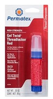 PERMATEX 0.35 OZ. RED HIGH STRENGTH GEL THREADLOCKER